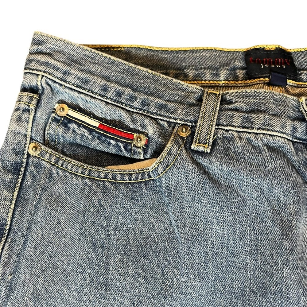 Vintage 2000 Tommy Hilfiger Light Blue Bootcut Denim Jeans - Picture 6 of 8